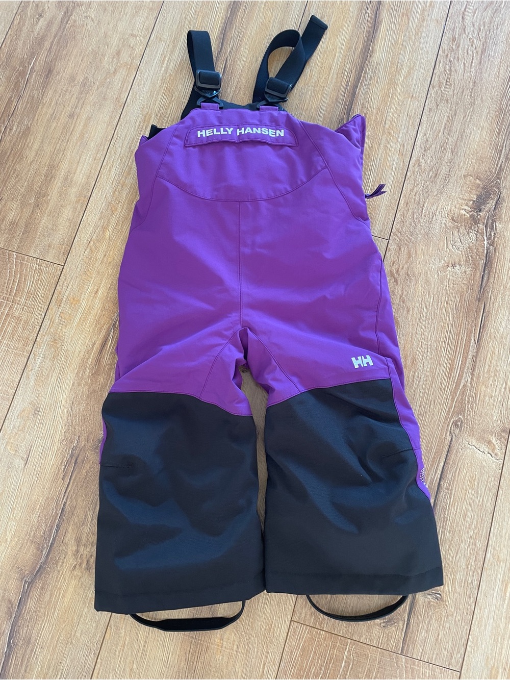 Helly Hansen Purple and Black Kids Snow Overalls